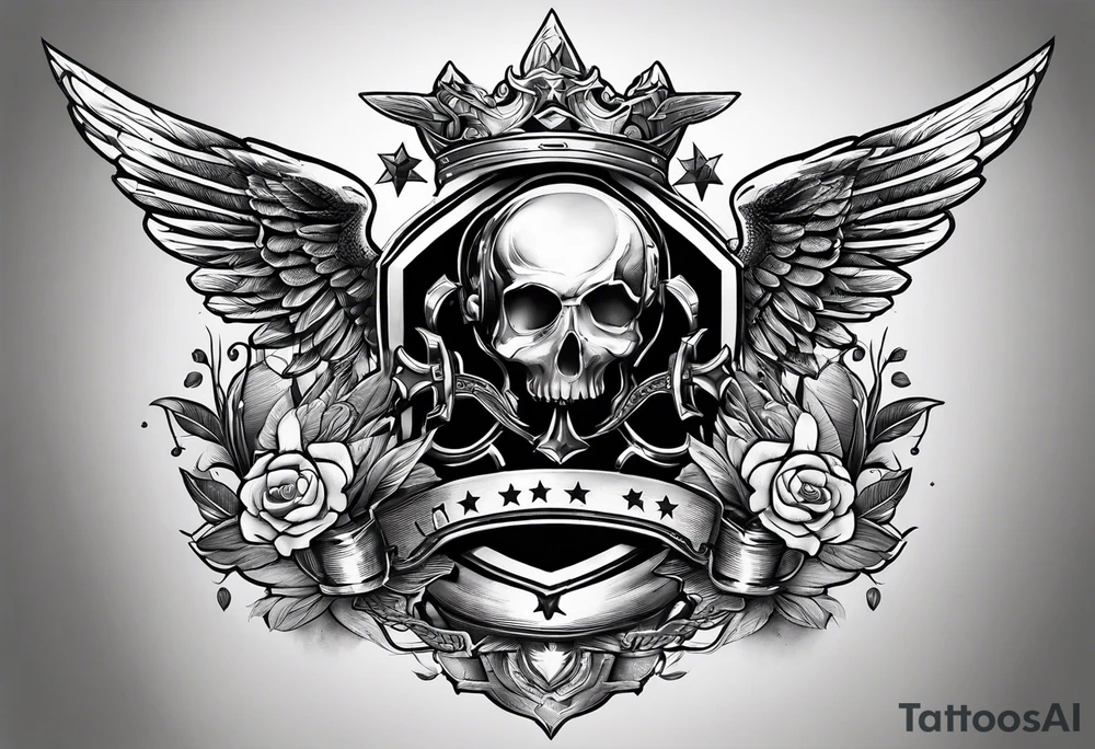 military for arm tattoo idea