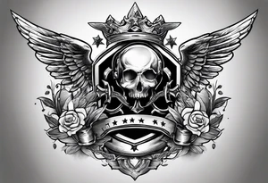 military for arm tattoo idea
