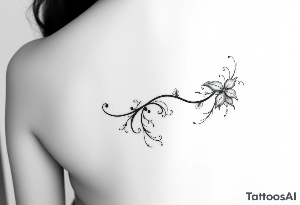 Side of abdominal line tattoo tattoo idea