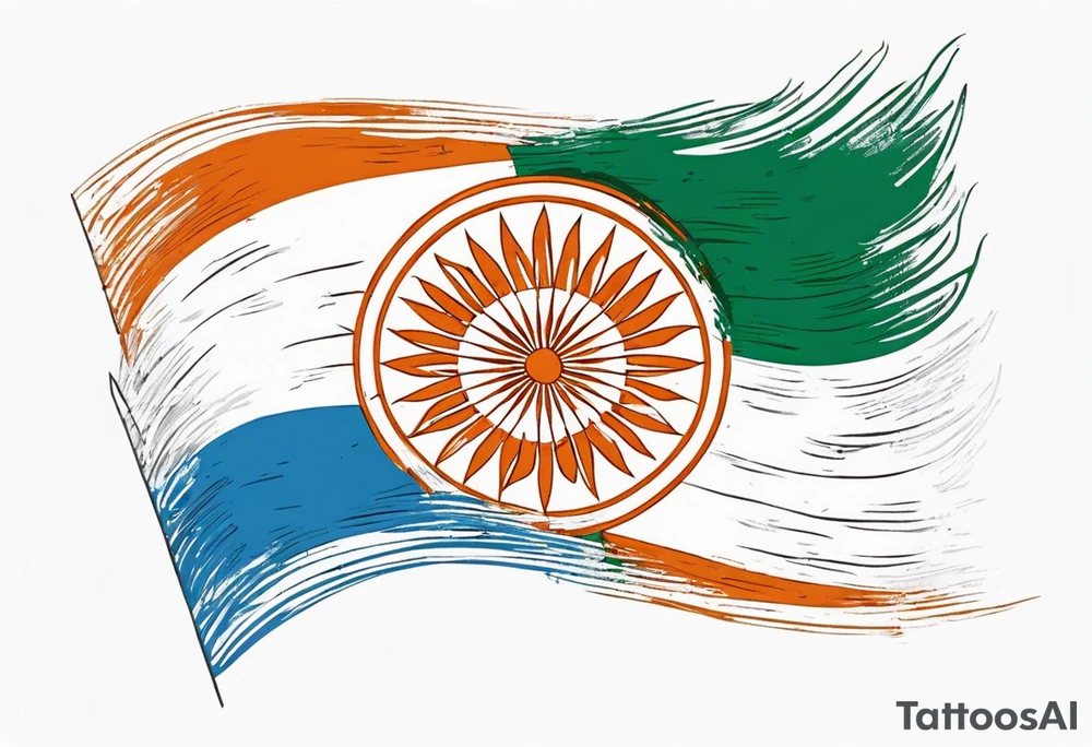 Indian Flag tattoo idea