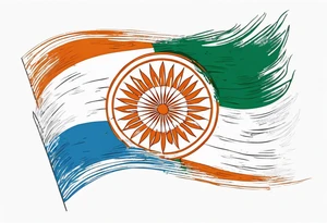 Indian Flag tattoo idea