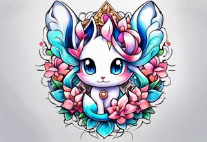 Ditto sylveon tattoo idea