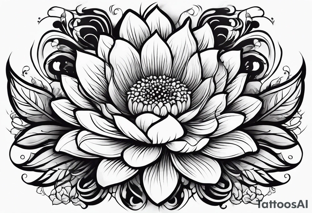 wing, flower, tattoo idea