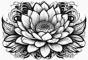 wing, flower, tattoo idea