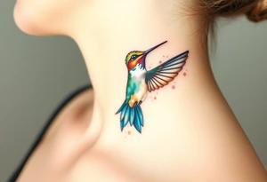Humming bird tattoo idea