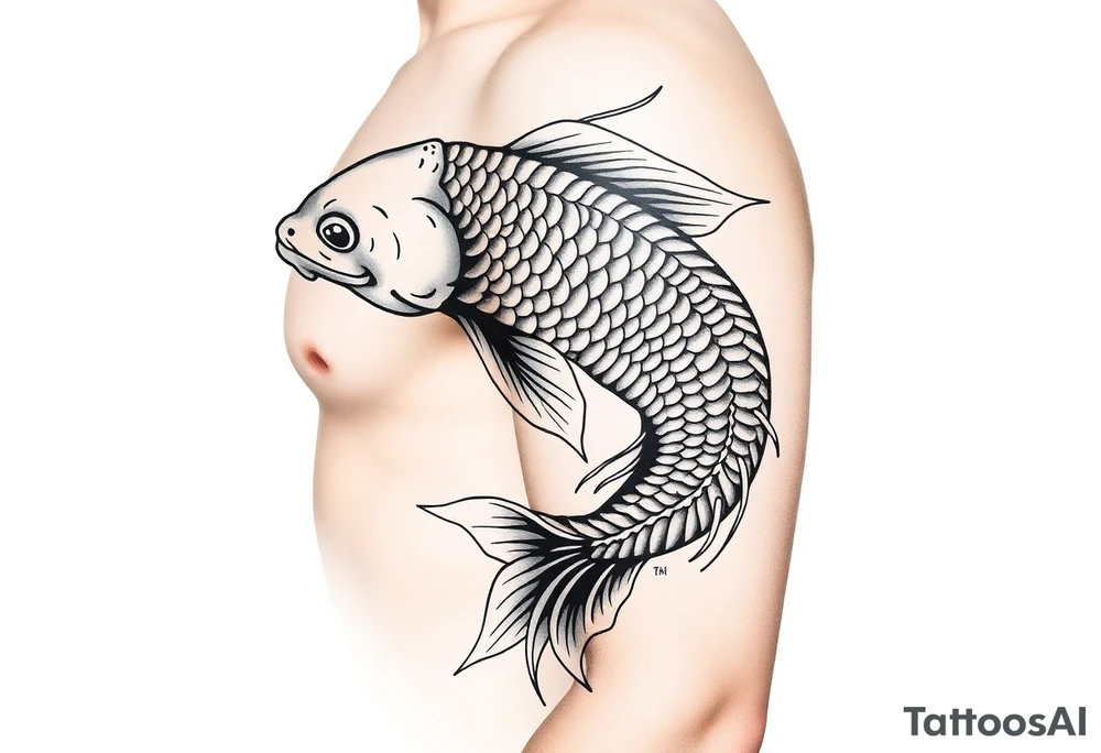 Koi fish tattoo idea