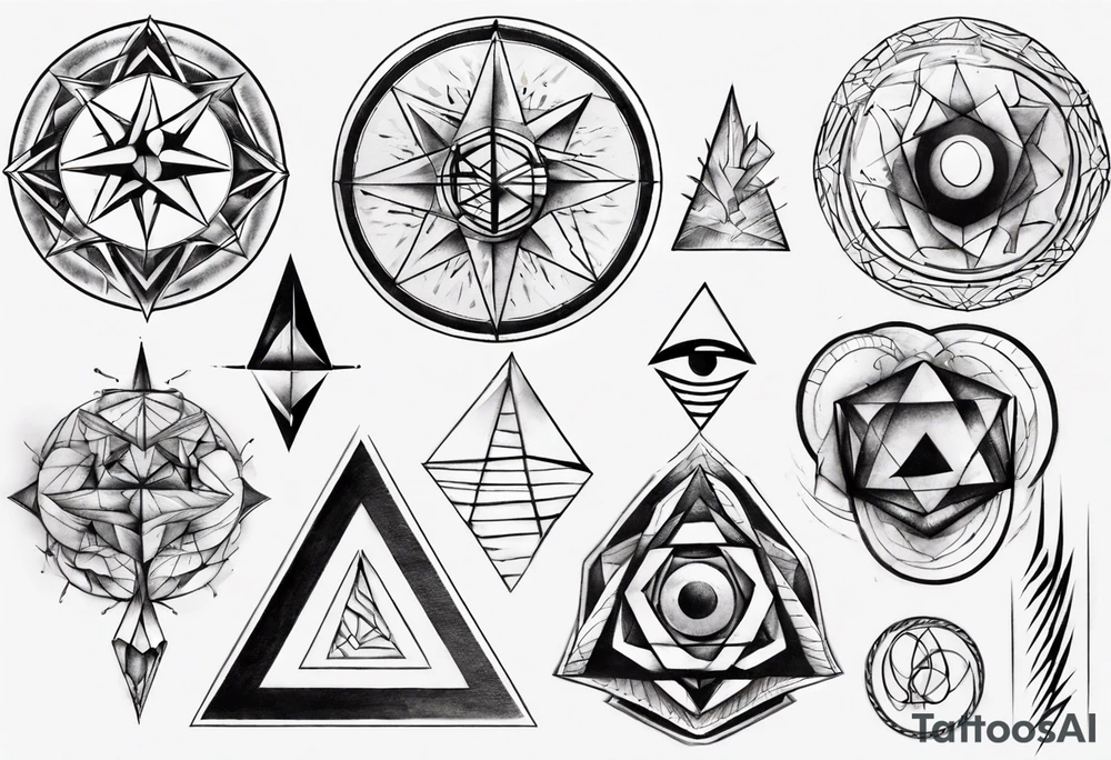Geometrical tattoo idea