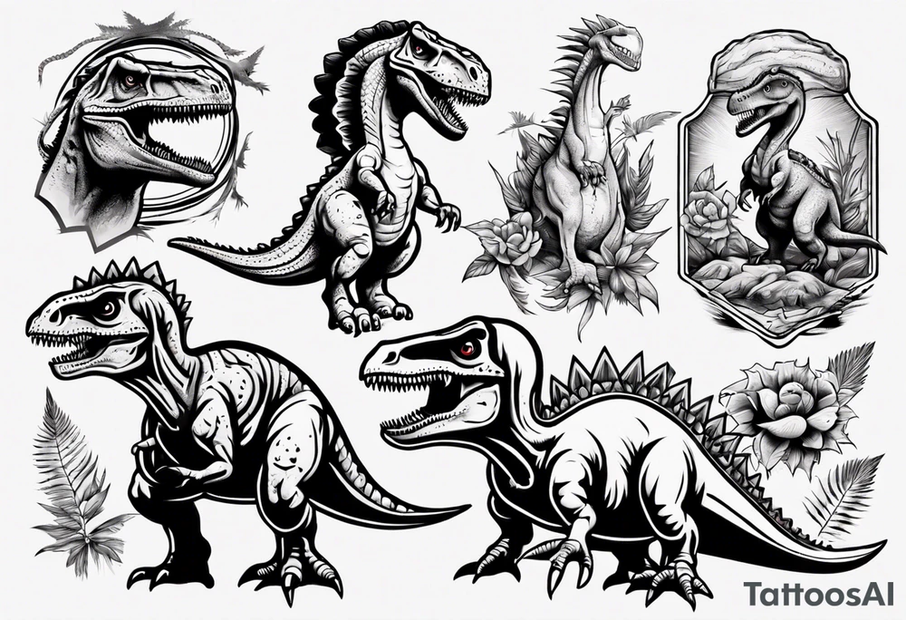 dinosaur tattoo idea