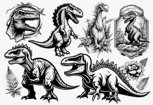 dinosaur tattoo idea