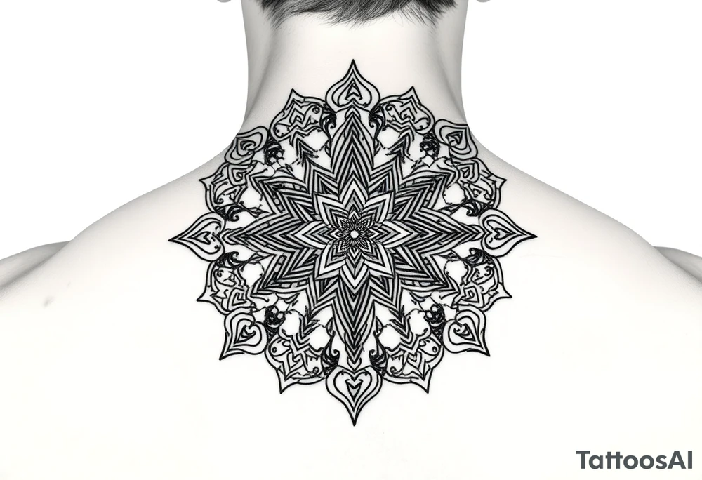 intricate mandala with sacred geometry and cosmic elements tattoo idea intricate mandala with sacred geometry and cosmic elements tattoo idea