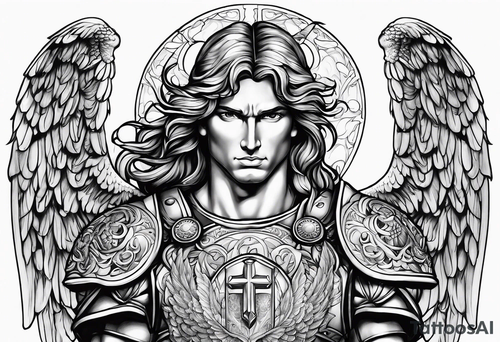 Archangel Saint Michael tattoo idea