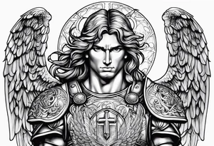 Archangel Saint Michael tattoo idea