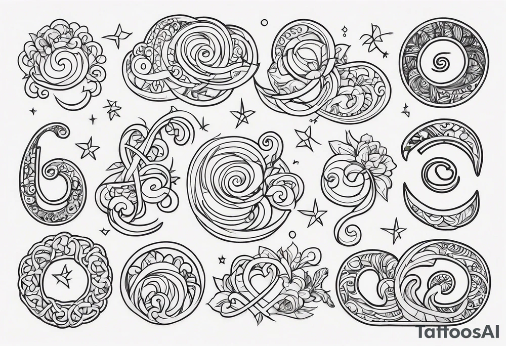 Curly font 
 Lee tattoo idea