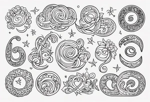 Curly font 
 Lee tattoo idea