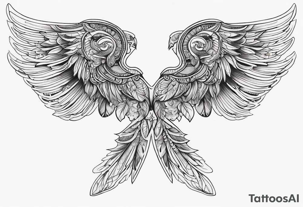 Wings tattoo idea