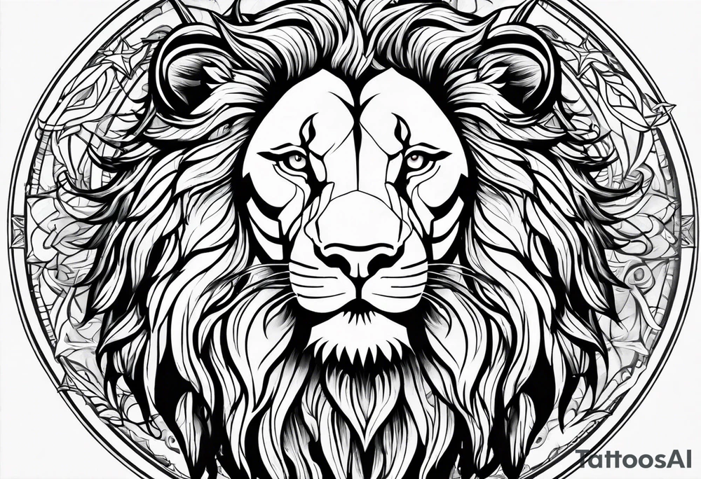 Lion from atlas tattoo idea