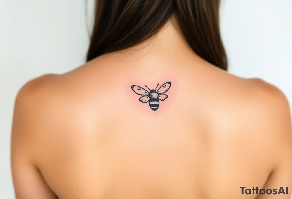 Cartoon bee tattoo idea