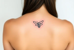 Cartoon bee tattoo idea
