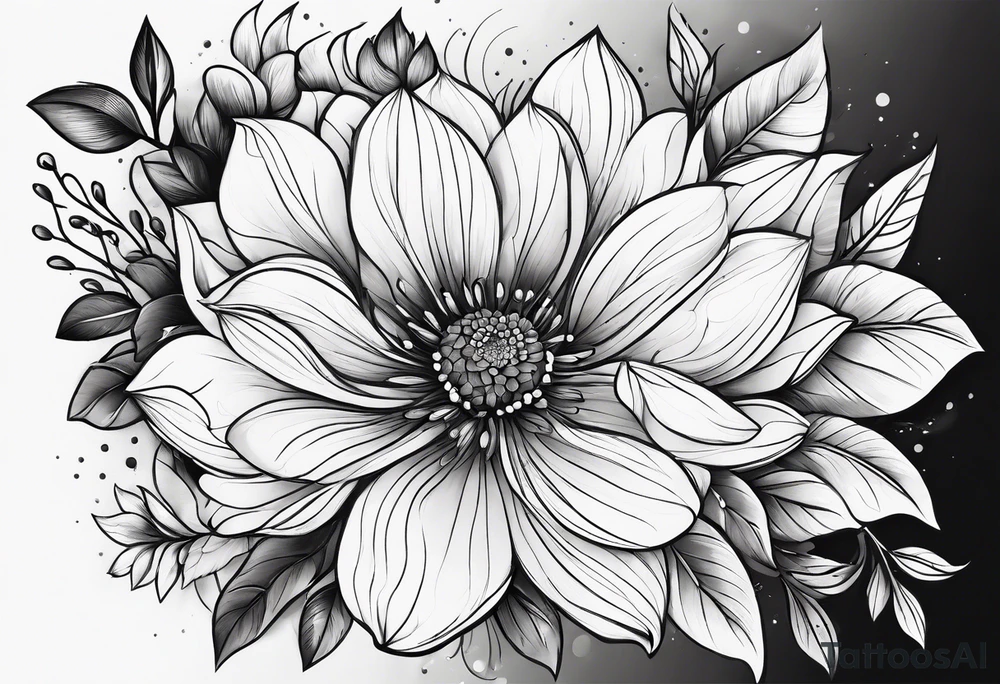 Flowers tattoo idea