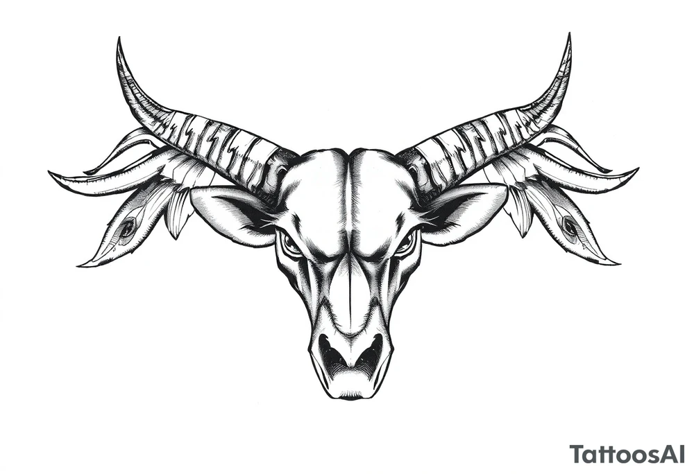 the word ox in bold letters with jamaican designs behind it tattoo idea