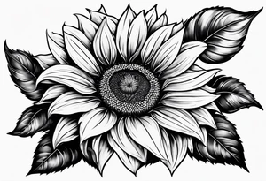 sunflower tattoo idea