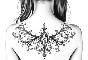 Freedive fins Woman tattoo idea