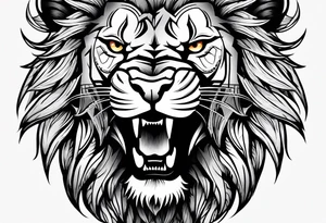 Roaring Lion tattoo idea
