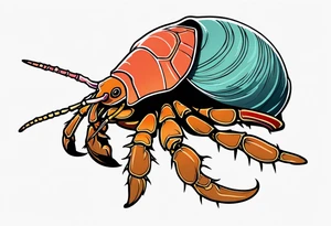 hermit crab tattoo idea