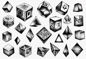 cubes tattoo idea