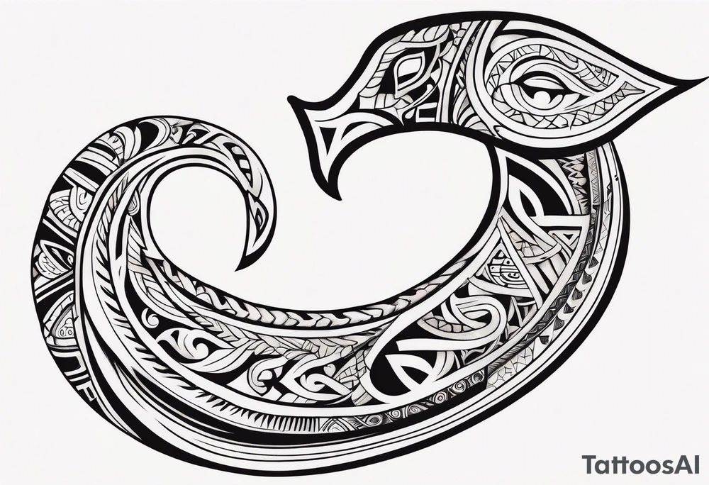 Polynesian maori hook tattoo tattoo idea