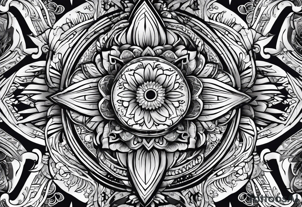 black, manyhands, tattoo idea