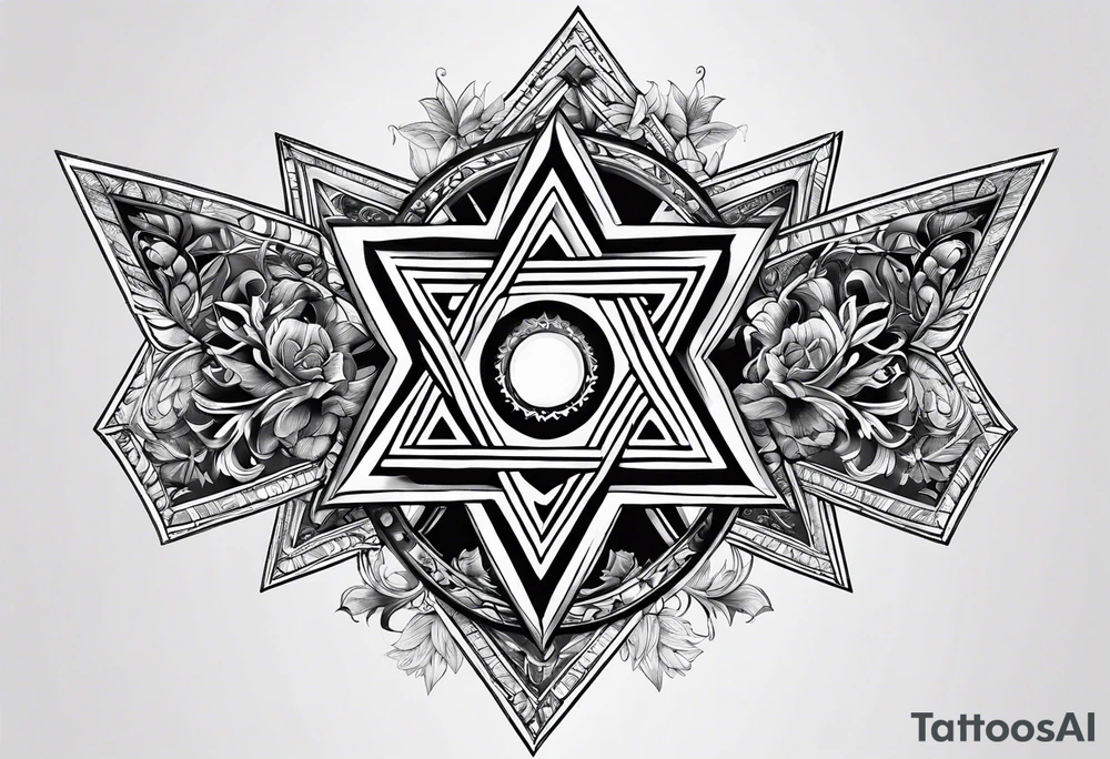 star of david tattoo idea