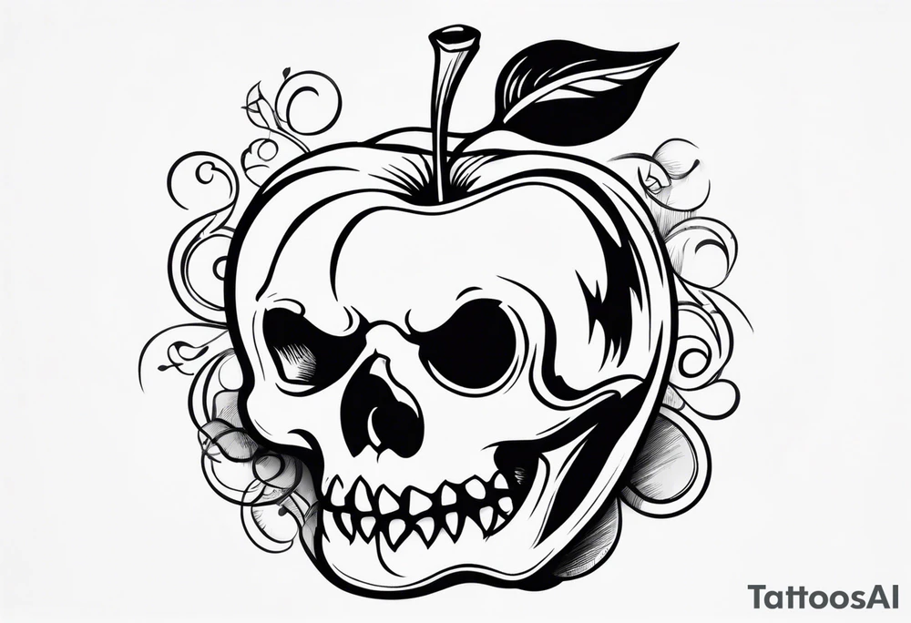 Poison apple tattoo idea