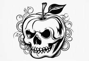 Poison apple tattoo idea