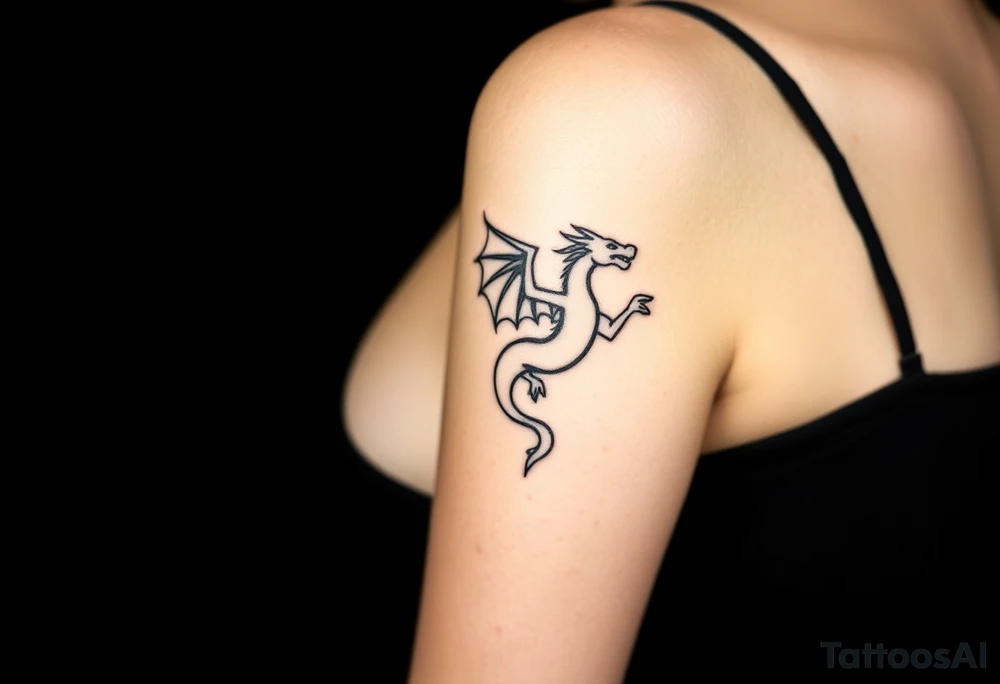 angel and dragon tattoo idea