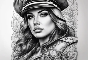 arm sleeve marine corps tattoo idea