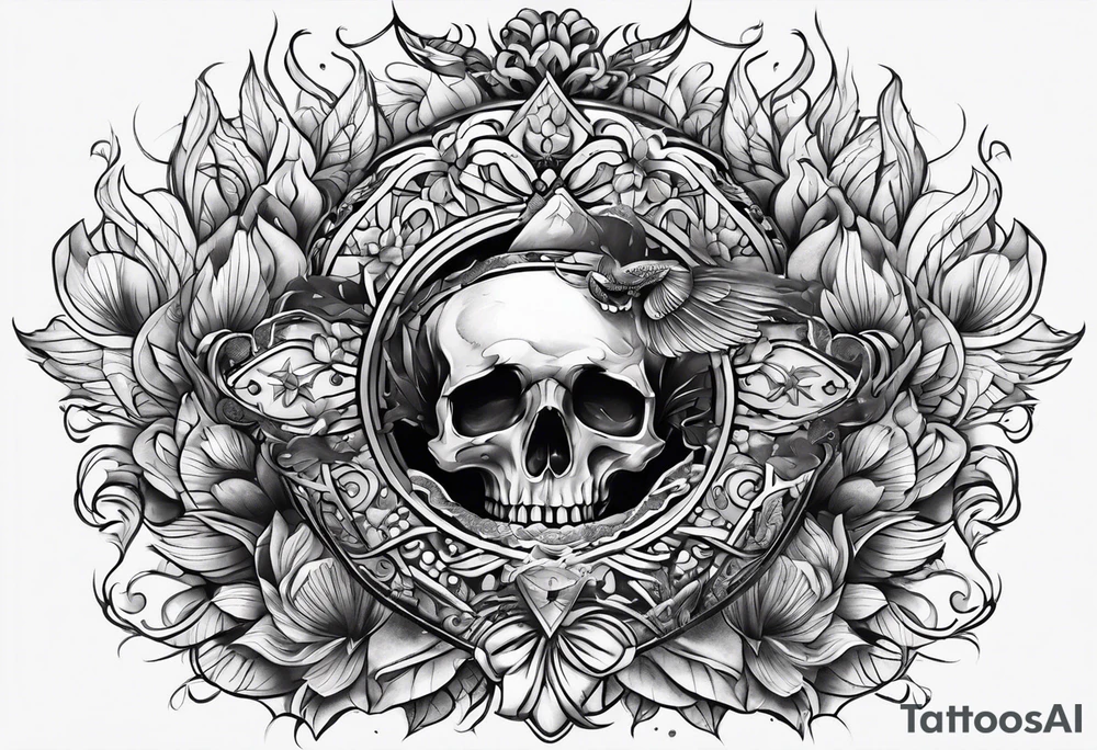 Leg tattoo
Tresure chest

Underwater tattoo idea