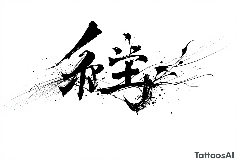 Dream big in kanji tattoo idea