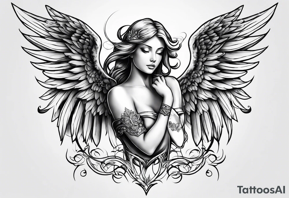 angel tattoo idea