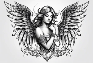 angel tattoo idea