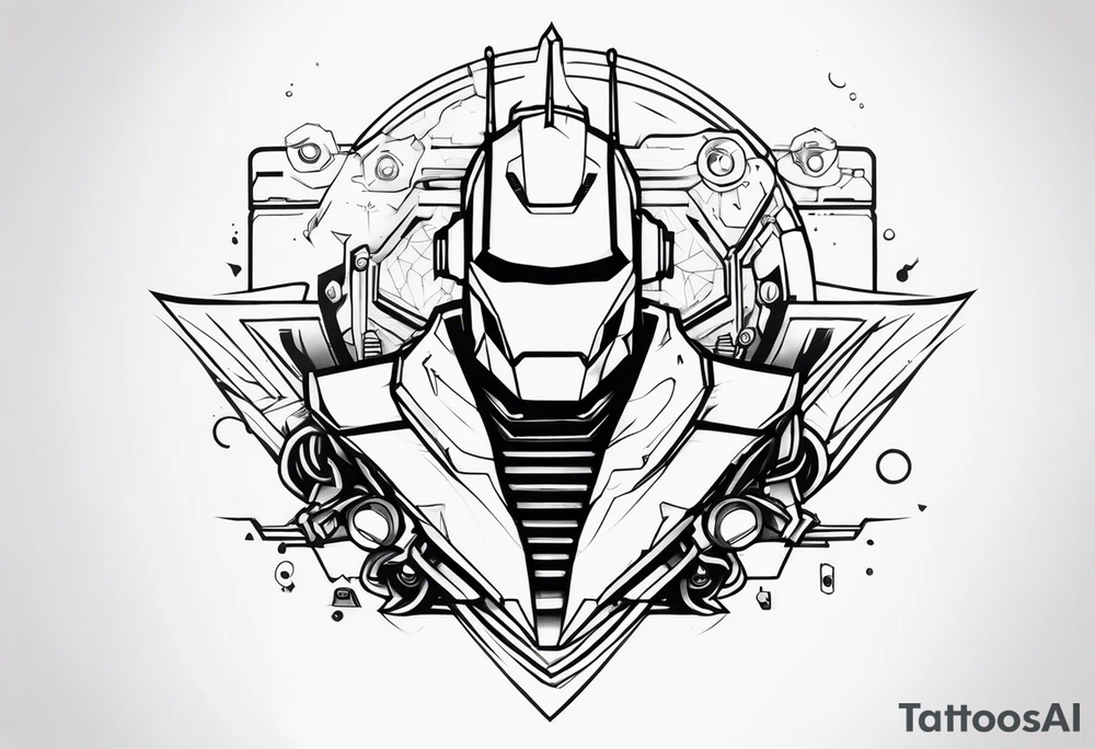 Robotic Cyber criminal tattoo idea