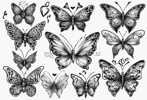 Heart butterflies
Layla Jones
4-ever and always tattoo idea