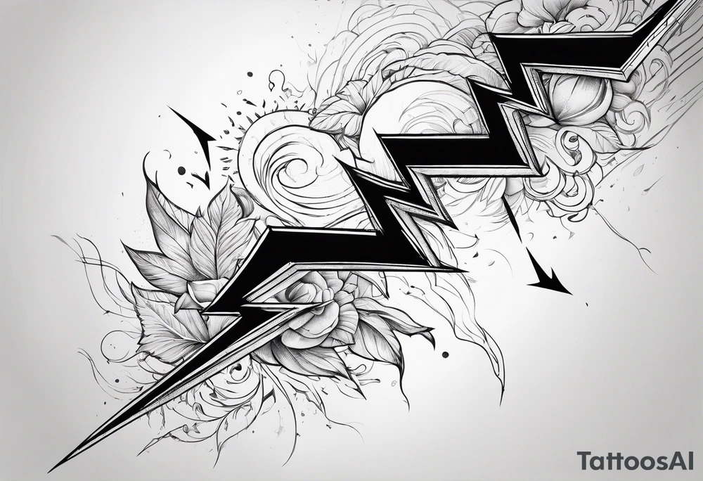 Lightning bolt tattoo idea