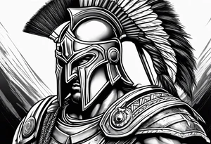 Spartan warrior tattoo idea