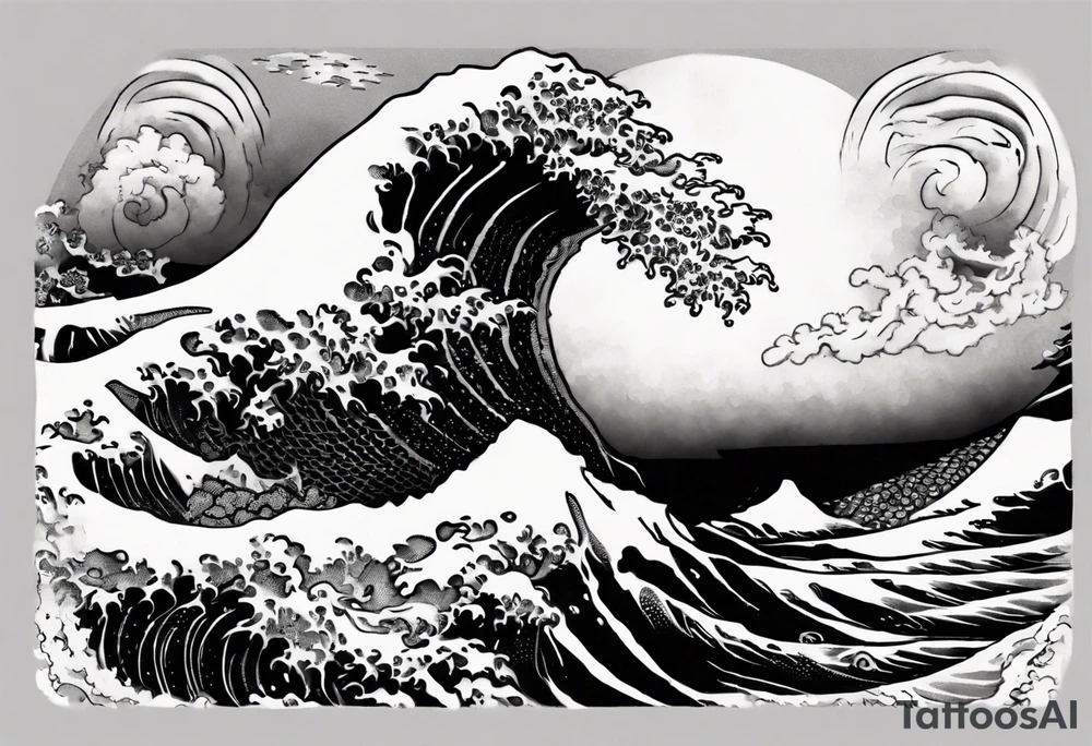 The greal wave off kanagawa tattoo idea