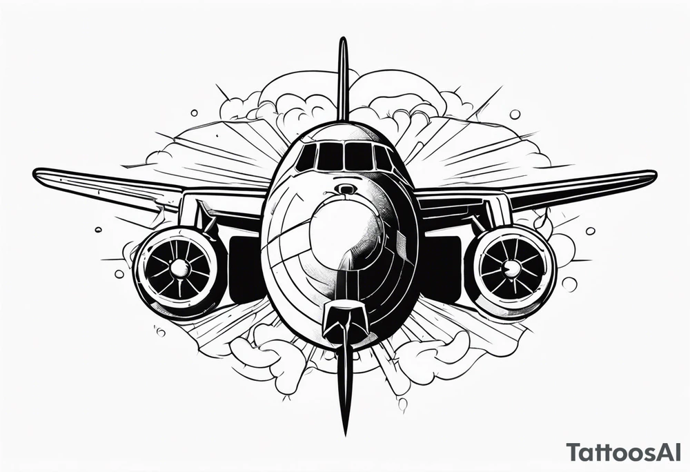 bomb from a plane tattoo idea