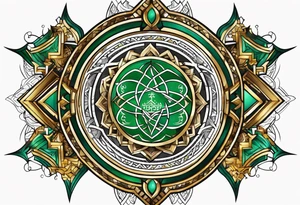 Saudi Arabia emblem tattoo idea