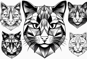 cats head tattoo idea