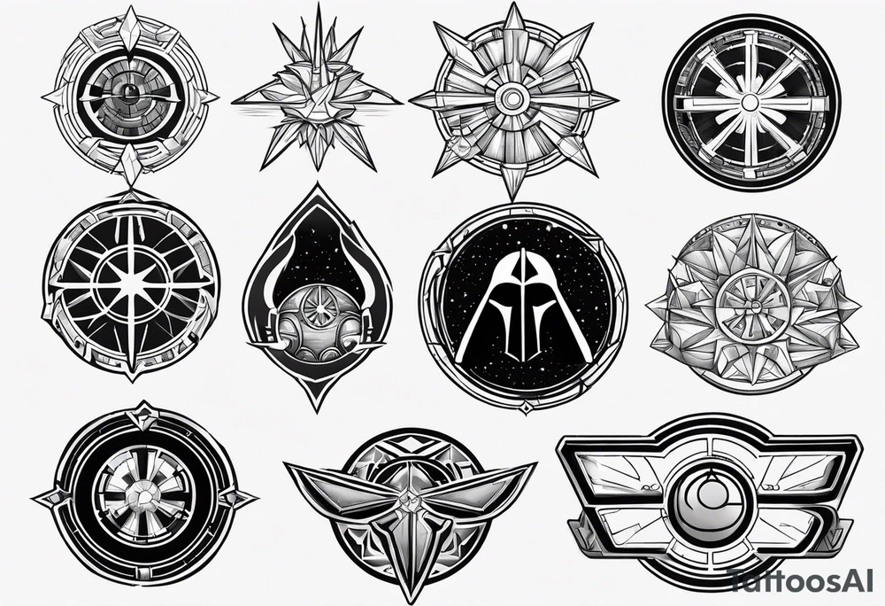 Star wars logos tattoo idea