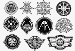 Star wars logos tattoo idea